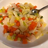 【離乳食完了期】鍋用の野菜で鍋風スープ(レンジで)